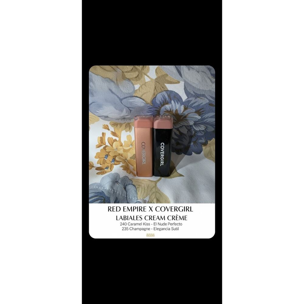 COVERGIRL Lipstick Cream Effect 240 Caramel Kiss & 235 Champagne 3.5g 0.12oz
